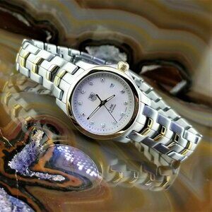 Womens TAG HEUER 18K Gold & Diamond Watch WFJ1351